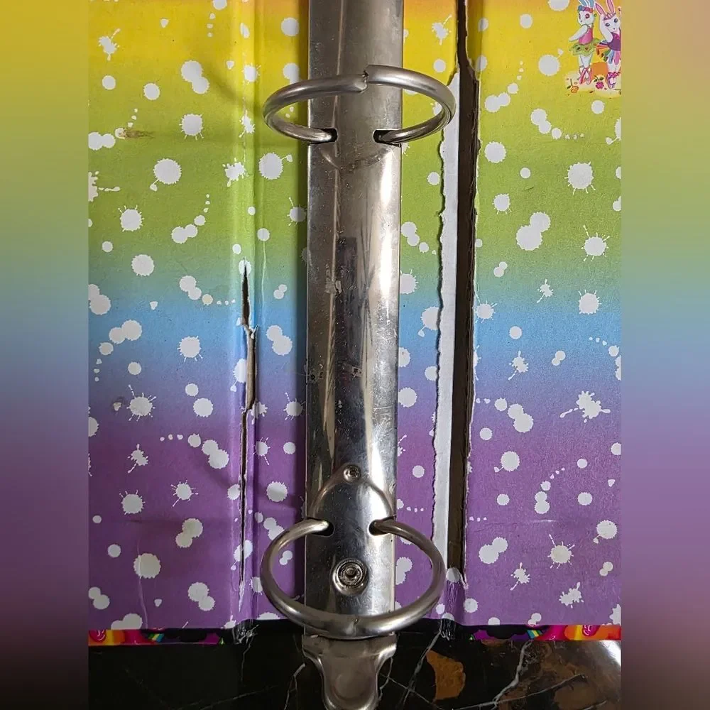 Vintage LISA FRANK Seal Rainbow Reef 3-Ring Binder Portfolio 2.5'